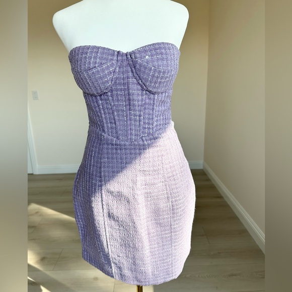 Aqua Mini Lavender/Purple Corset Dress|S|New with Tags - Picture 4 of 10